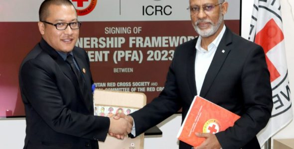 Bhutan Red Cross Society and Maldivian Red Crescent sign partnership framework agreements with the ICRC