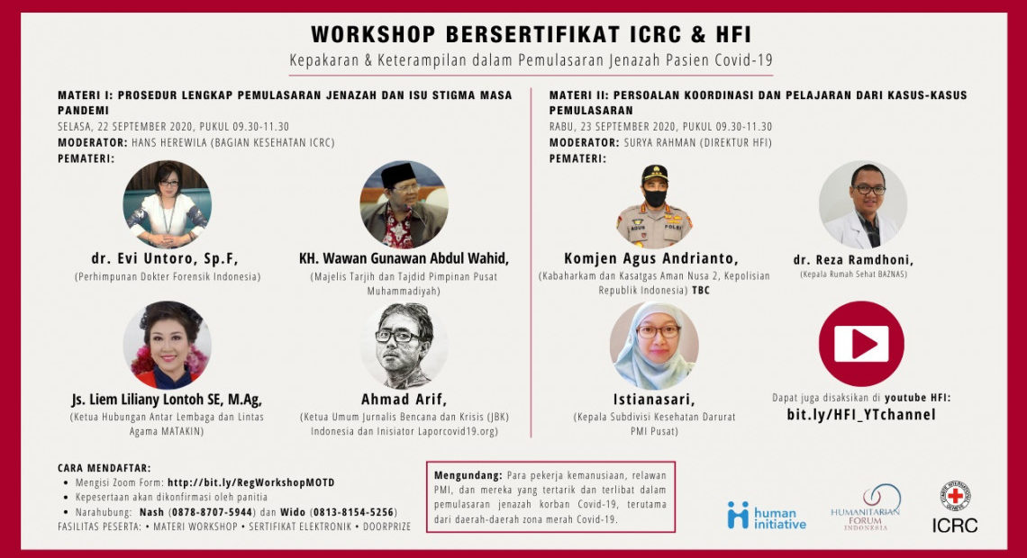 Indonesia: Online Workshop on Management of the Dead for COVID-19 Patients