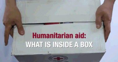 Ukraine: What is inside a box with humanitarian aid?