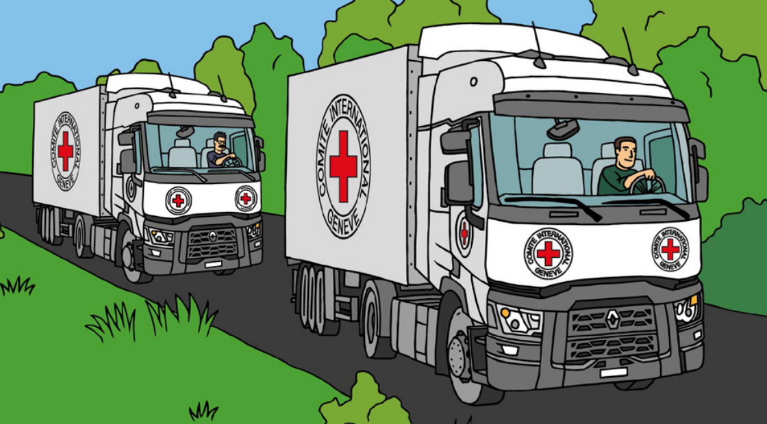 Colouring book about the activities of the ICRC